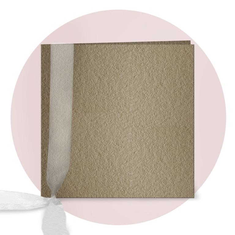 Immagine prodotto: Libretto messa formato quadrato, spillato in cartoncino pregiato tipo: MATERICA KRAFT